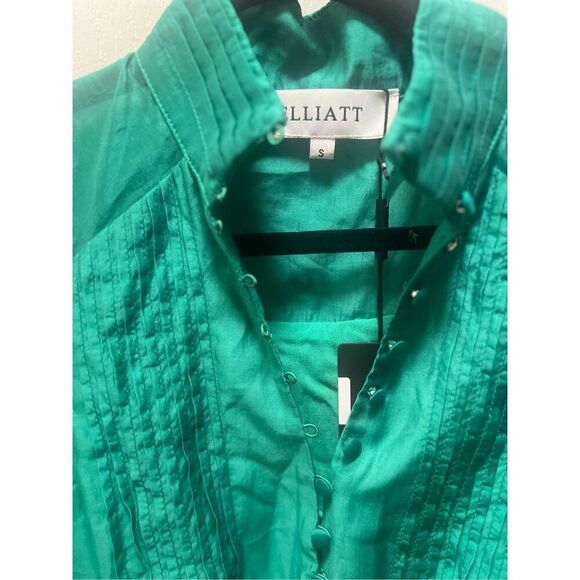 ELLIATT Honeymoon Long Sleeve Maxi Dress Green Asymmetric Dress Size S NWT$350 - Picture 10 of 10